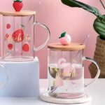 Šolja sa bambus poklopcem i kašikicom