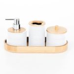 Set za kupatilo od bambusovog drveta