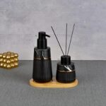 Set za sapun + miris - crni