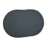 Pletena prostirka tamno siva