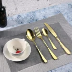 Escajg Gold set za 6 osoba – 24 dijela od nehrđajućeg čelika - Image 3