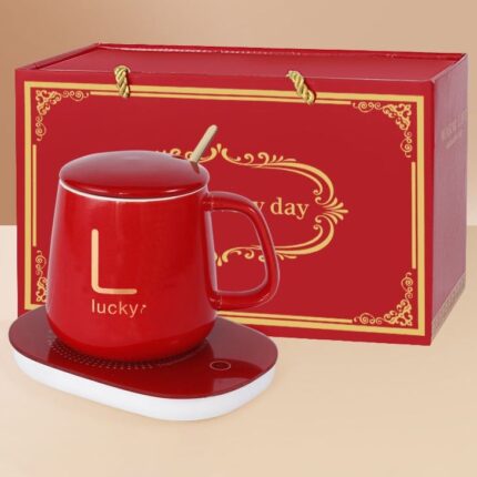 Šolja sa grijačem crvena