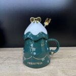 Božićna šolja zelena