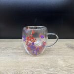 Šolja duplo dno sa cvijećem