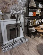 Podna lampa s perjem – Nordic tripod luksuzna lampa za dnevni boravak i spavaću sobu - Image 4