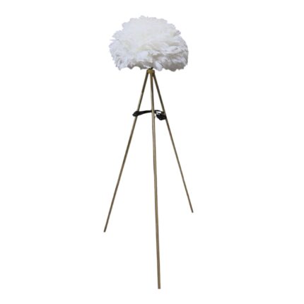 Podna lampa s perjem – Nordic tripod luksuzna lampa za dnevni boravak i spavaću sobu