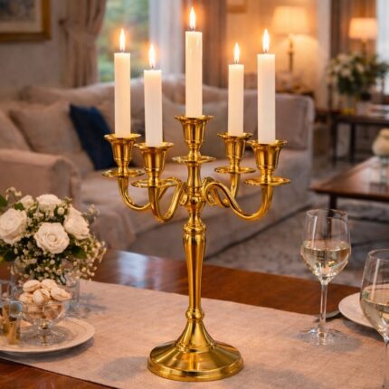 Svijećnjak 5/1 zlatni