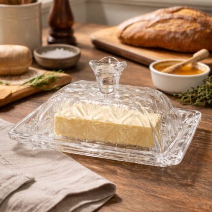 Staklena posuda za maslac