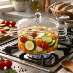 Vatrostalna staklena šerpica 1.5L