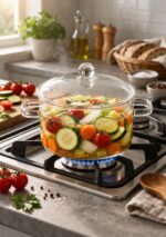 Vatrostalna staklena šerpica 1.5L