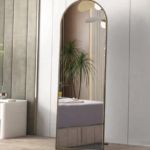 Dekorativno ogledalo sa policom i vješalicom