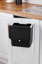 Sklopiva kanta za kuhinjske otpatke crna - Image 4