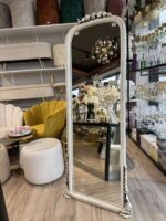 Samostojeće dekorativno ogledalo Vintage u bijeloj boji - Image 2