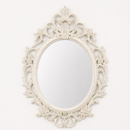 Dekorativno ogledalo Versaj krem