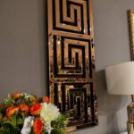 Dekorativno ogledalo Versace u bronza boji