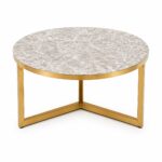 Stolić za dnevni boravak sa metalnim postoljem i MDF pločom 60x38cm