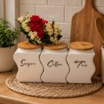 Porculanski set tegli za šećer, kafu i čaj