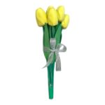 Buket umjetnih tulipana od eva pjene 8/1 u žutoj boji